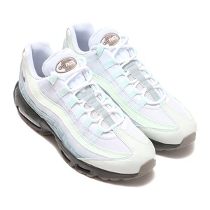 ナイキ 25.5cm エアマックス 95 税込定価17600円 グレー ホワイト NIKE AIR MAX 95 メンズスニーカー 天然皮革