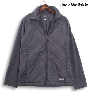 Jack Wolfskin ジャックウルフスキン 秋冬★ 中綿 キルティング切替♪ フリース ジャケット Sz.M レディース アウトドア　K4T01918_B#N