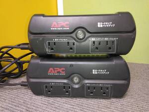 M291 棚31 ジャンク品　APC　BE325-JP　雷ガードタップ＋電源バックアップ　2点セット　無停電電源装置　1/11