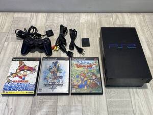 ☆ SONY PlayStation2 プレステ ソフト セット 桃太郎電鉄 ドラクエ キングダムハーツ SCPH-50000 【 動作確認済/現状品 】 （PN-4L61） ☆