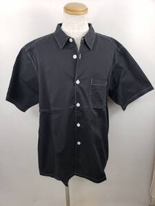 131-KM3306-80s XLARGE エクストララージ OVERDYE S/S SHIRT オーバーダイ 半袖 シャツ ブラック XLサイズ 101222014006