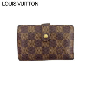 ルイ ヴィトン がま口 財布 二つ折り 財布 ポルトフォイユ・フロリン ダミエ LOUIS VUITTON 中古