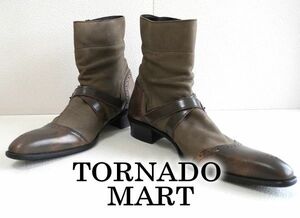 ▼送料無料▼新品▼トルネードマートレザーブーツL(27)▼TORNADOMART▼