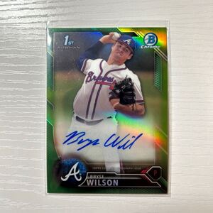 2016 Bowman Draft Bryse Wilson green refractor auto 99枚限定