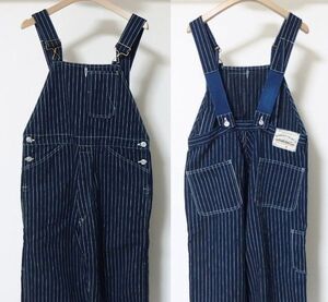 WAREHOUSE ウエアハウス Lot 1093 BIB OVERALL ストライプ オーバーオール 32