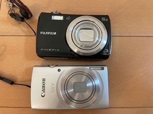 ★中古★Canon IXY200,FUJIFILM FINEPIX F100 コンパクトデジタルカメラ2個まとめて キャノン、フジフィルム 現状品