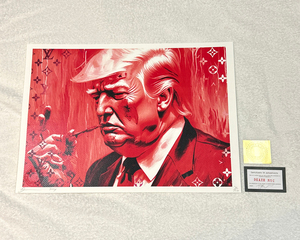 世界限定100枚 DEATH NYC トランプ大統領 ルイヴィトン LOUISVUITTON Dismaland ポップアート アートポスター 現代アート KAWS Banksy