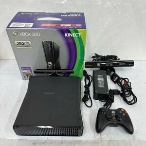 L898-K57-150 Microsoft マイクロソフト XBOX360 S CONSOLE エックスボックス 本体 Model 1439 ブラック コントローラー/箱付き通電OK ①