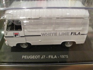 ★海外販売品エディコラ1/43プジョーJ7-FILA-1975★フィラコマーシャルバン