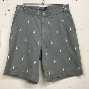 Polo RalphLauren ポロラルフローレン RROSPECT SHORT ショーツ ショートパンツ グレー w30 コットン 