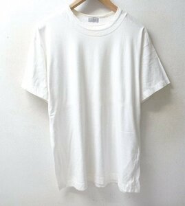 ◆90s ヴィンテージ 希少　COMME des GARCONS HOMME コムデギャルソンオム 襟 ２重　デザイン Tシャツ 白　シングルステッチ