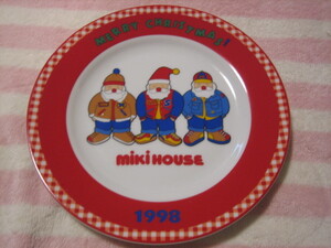 即決★未使用品★MIKIHOUSE　ミキハウス　クリスマスプレート★１９９８年