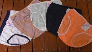 (PP-2) 女性 婦人 ショーツ パンツ 下着 ５枚セット Lサイズ レディース 花柄 ボーダー いろいろ まとめて大量処分品 ～カワイイ～