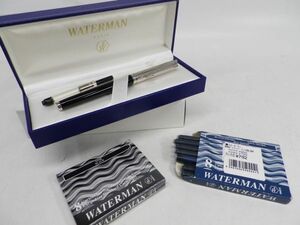 57●a372☆中古美品　筆記用具　ウォーターマン　万年筆　メトロポリタン　カートリッジ式　ペン先F　WATERMAN　現状渡し