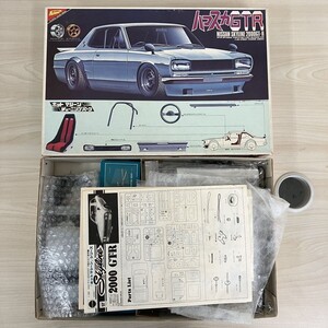 M448-T27-309 NICHIMO 1/20スケールプラモデル ニチモ ハコスカGTR スカイライン 日産 2000GT-R 未組み立て品 箱付き 玩具