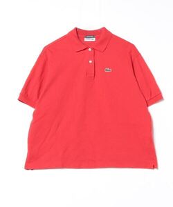 「LACOSTE」 半袖ポロシャツ 38 レッド レディース