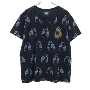 グラム スターウォーズ コラボ 総柄 半袖 Tシャツ 2 ブラック系 glamb BB-8 STARWARS メンズ