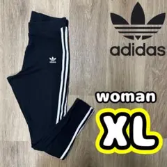 adidas Originalsラインパンツ　レギンス　ブラック　レディースXL