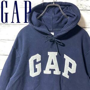 【定番人気】GAP スウェットパーカー ビッグロゴ S C330