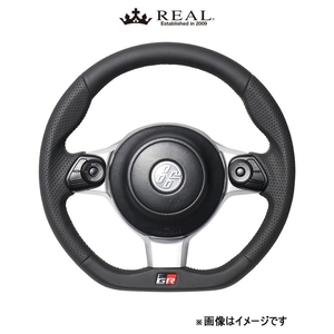 レアル ステアリング オリジナルシリーズ エンブレムタイプ(オールレザー)BRZ ZC6 GRM-LPB-SL REAL