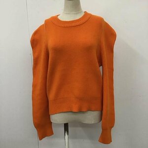 SLY FREE スライ ニット、セーター 長袖 030FAY70-1950 ミラノリブ ラウンドショルダー Knit Sweater 橙 / オレンジ / 10109402