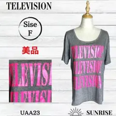 TELEVISION レディース 半袖 Tシャツ カットソー グレー Free