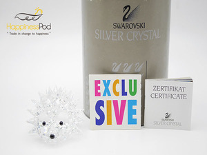 スワロフスキーSWAROVSKI　置物　ハリネズミ　クリスタル　美品　