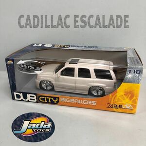 T■ Jada Toys DUB CITY 1:18 CADILLAC ESCALADE キャデラック エスカレード BIG BALLERS 外車 24インチ 元箱付き ミニカー 中古品