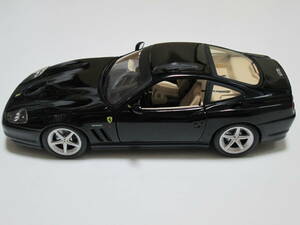 【ジャンク】Hot Wheels ホットウィール 1/18 Ferrari 575 MM フェラーリ 575 MM（ブラック）【本体のみ】