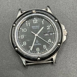 【稼動ジャンク】SEIKO silver wave セイコー シルバーウェーブ メンズ腕時計 6433-6010 クオーツ デイデイト シルバーカラー × ブラック