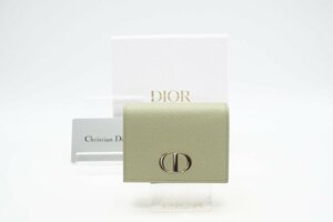 ☆安心の３大保証☆ ABランク ≪Christian Dior クリスチャン ディオール /三つ折り財布≫ S2084OBAE ディオール30 モンテーニュ 緑 送料込