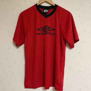 UMBRO アンブロ プラクティスシャツ 半袖Tシャツ レッドカラー ポリエステル100