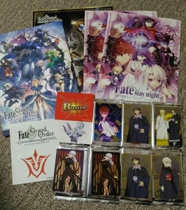 【送料無料！即決！】★Fate フェイト すき家 ・限定デザインカード 5種7枚・ステッカー・チラシ・ガイド 等