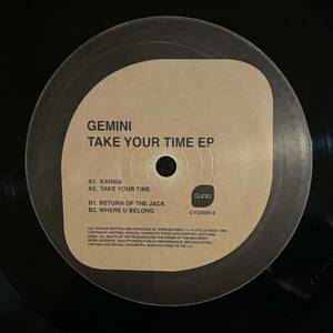 Ben UFO, DJ Koolt, Larry Heard Play！　Gemini - Take Your Time EP 90s シカゴ・ハウス