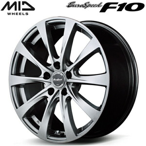 MID EuroSpeed F10 ホイール4本 メタリックグレー 6.5J-16インチ 5穴/PCD114.3 インセット+38