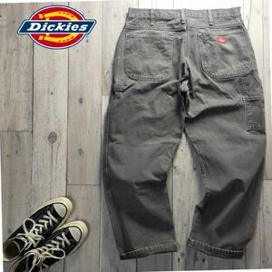 ☆Dickies ディッキーズ☆ペインター ワークパンツ グレー Ｗ34 Ｓ1551