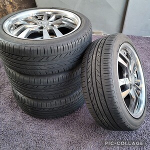 PERFORMANCE WHEELS アルミ 17インチx7J+53 PCD114.3/5穴 DAYTON DT30 215/45R17夏タイヤ4本セットノア VOXY アクセラ セレナ他等