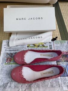 マークジェイコブス MARC JACOBS 37 ブランド レディース 女性用 靴 レザー 革 ラウンドトゥ ピンク フラット インポート ブランド