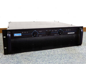 SAMSON ◆ サムソン　2チャンネルパワーアンプ　　S1500　　750W+750W 1500W ◆ 音出し確認済み