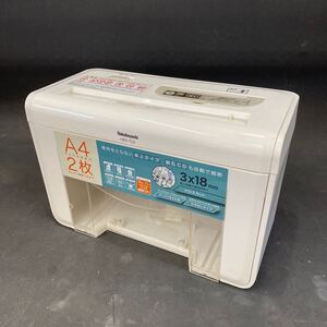 N 4769　[ ナカバヤシ　パーソナルシュレッダー　HES-T02 ]　中古品 動作品 事務用品 卓上 自動 A4サイズ 保管品 