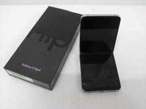 1288　ジャンク品　au SCG17 SAMSUNG GALAXY Z Flip 4 ボラパープル