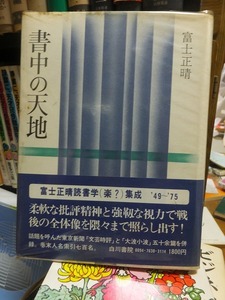 書中の天地　　　　　　　富士正晴　　　　　　Vカバ帯　　ヤケシミ他