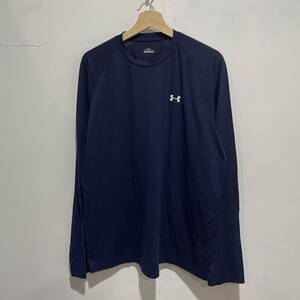 ☆送料無料☆アンダーアーマー☆UNDER ARMOUR☆長袖カットソー☆トレーニングウェア☆ネイビー☆LG☆F7☆ｃ