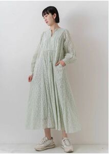 NE QUITTEZ PAS! Cotton Flower Hemla Gather Dress コットンフラワーヘムギャザー ワンピース 