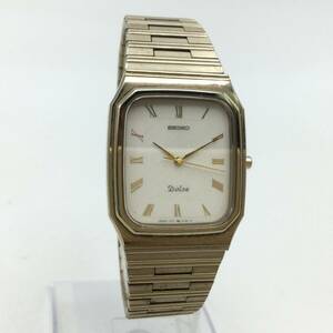 S56〇【QZ/不動】SEIKO セイコー Dolce ドルチェ 7741-5130 メンズ腕時計 クォーツ 純正ベルト 現状品 〇