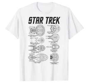 スタートレック NCC-1701 ★ 白 Ｔシャツ L 