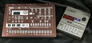 管理番号=c0722198【中古】ZOOM MRT-3 & KORG ER-1mkII SET JUNK コルグ ズーム リズムマシン ジャンク 現状渡し