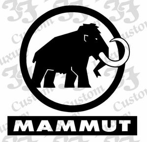 ◇送料無料【全16カラー】MAMMUT 防水ステッカー◇マムート◇貼り方説明書付【No.034】