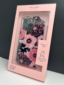 1円スタート！【送料無料＆新品】★kate spade★ iPhone13 PRO スマホケース ダリア柄 ケイトスペード 花柄 フラワー ピンク