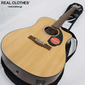 ★【美品】Fender/フェンダー CD-60SCE/NAT Dreadnought エレアコ/アコースティックギター/アコギ ギグケース付 同梱×/170